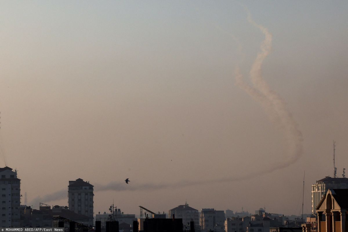 Z Gazy wystrzelono rakiety w kierunku Izraela