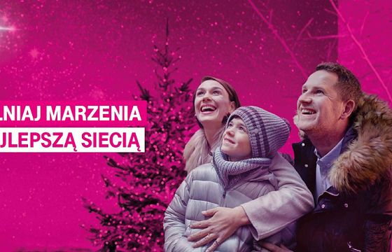 „Spełniaj marzenia z najlepszą siecią” w bożonarodzeniowej kampanii T-Mobile (wideo)