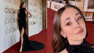 Izabella Krzan w eleganckiej sukni melduje się na Oscarach. Powiało wielkim światem? (ZDJĘCIA)