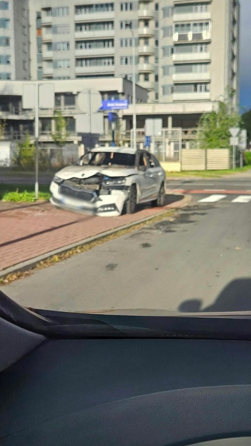 Pożar auta 