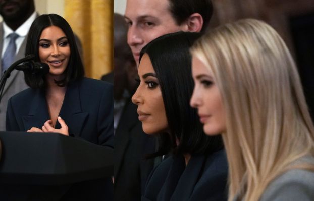 Kim Kardashian przemawia w Białym Domu: "Pragnę podziękować prezydentowi za wsparcie" (FOTO)