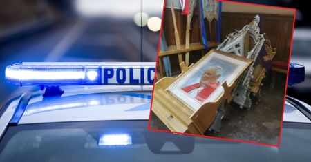 "Potknął się" o święte obrazy. Grozi mu 5 lat więzienia