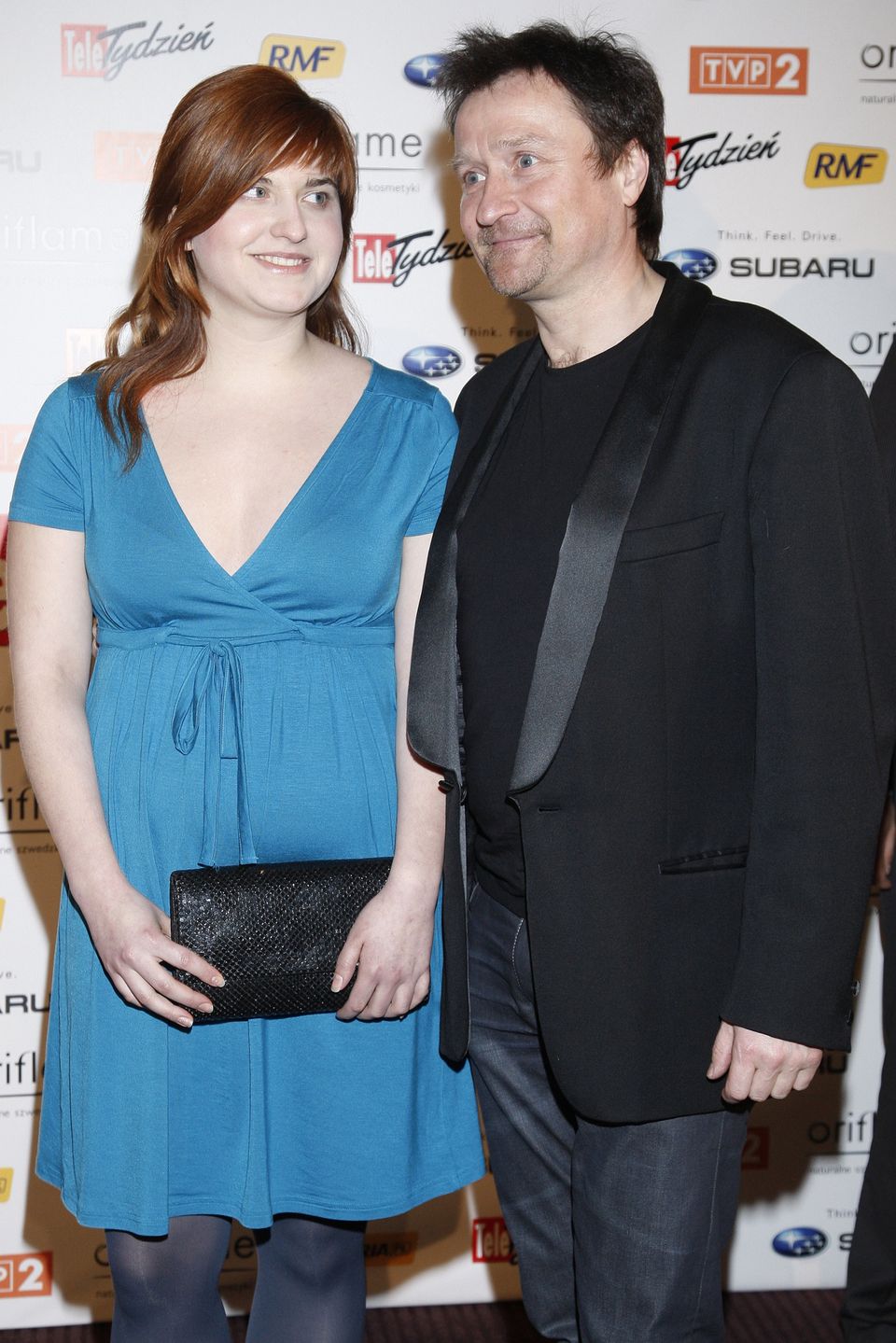 Jacek Kawalec z córką