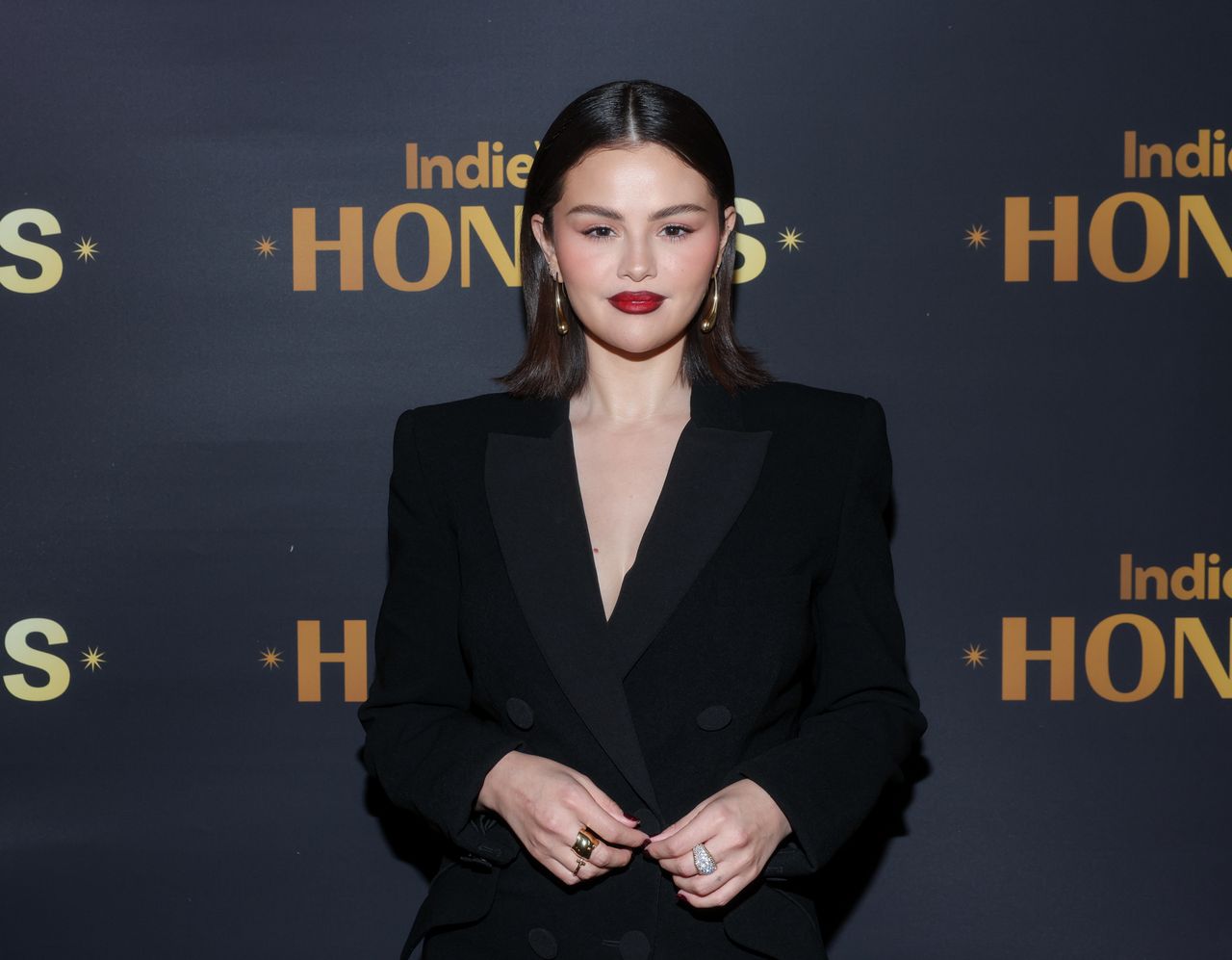 Selena Gomez at IndieWire Honors 2024 at Citizen News on December 05, 2024 in Los Angeles, California. (Photo by Rich Polk/IndieWire via Getty Images)