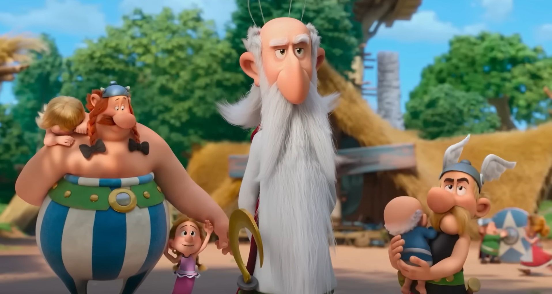 Kadr z filmu "Asteriks i Królestwo Nubii"