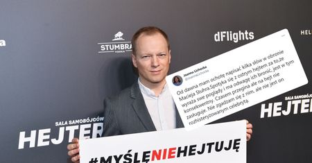 Piekło zamarzło. Lichocka broni Stuhra. "Na hejt nie zasługuje"