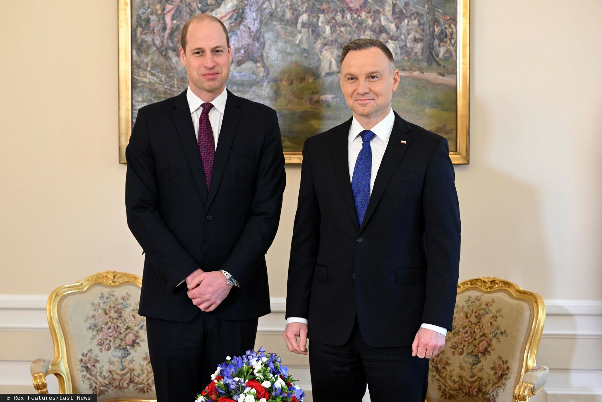 Książę William na spotkaniu z Andrzejem Dudą