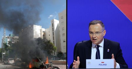 Andrzej Duda komentuje atak na Izrael. "Polska potępia akty przemocy"