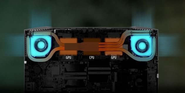 Aorus X7 laptop system chłodzenia Thermal+