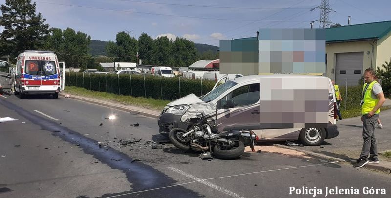 Kolejny motocyklista nie żyje. Tragedia w Jeleniej Górze