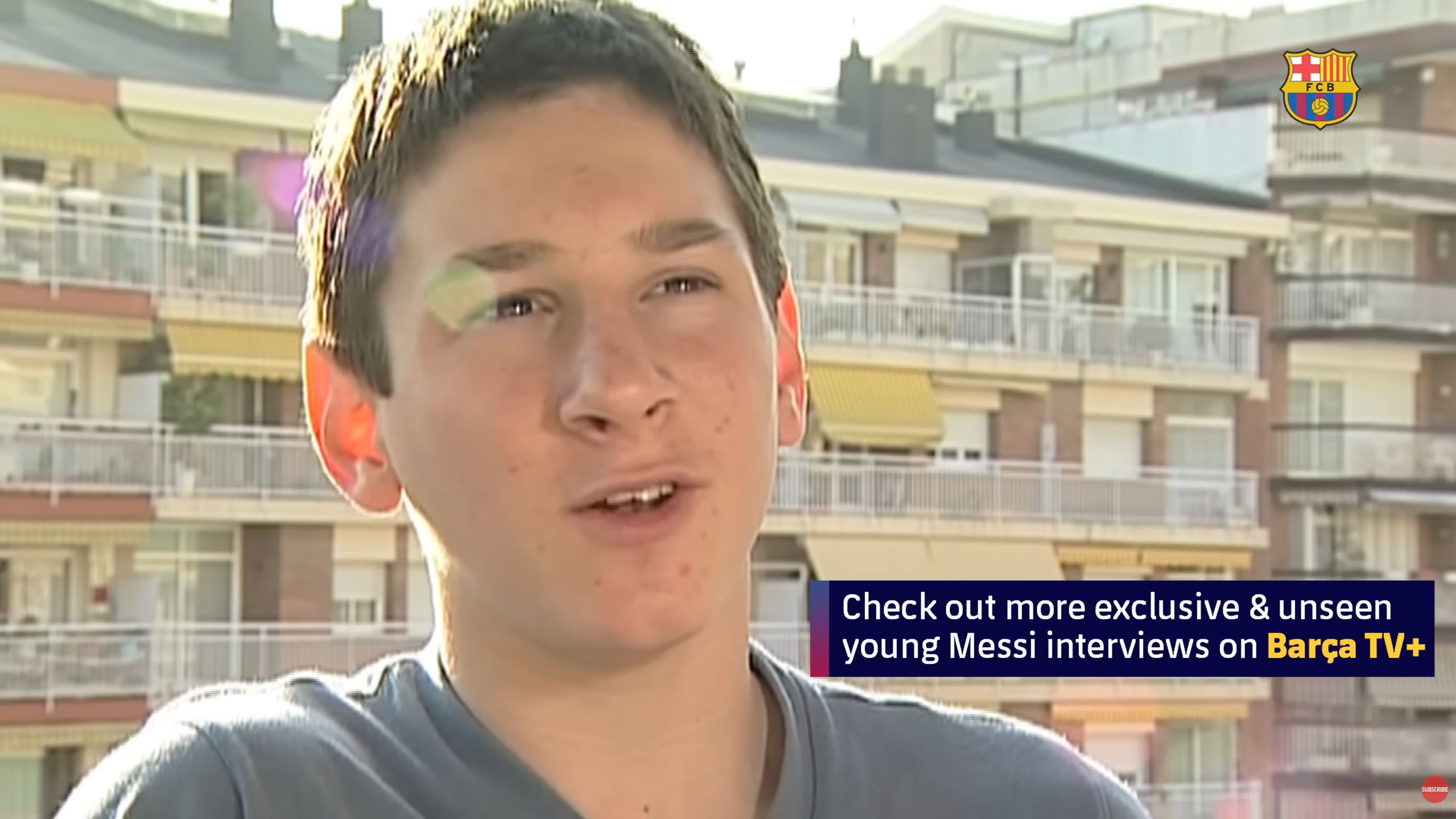 Lionel Messi w 2001 roku. Miał 14 lat