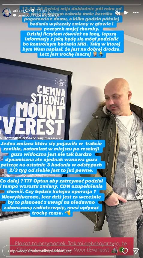 Adrian ze "ŚOPW" przekazał nowe wieści