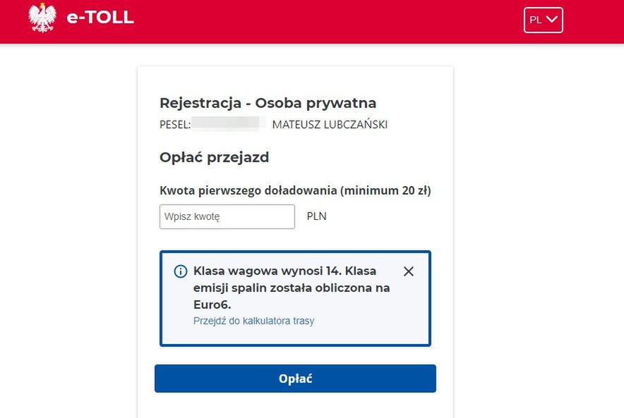 Logujesz się i od razu musisz wpłacić 20 zł
