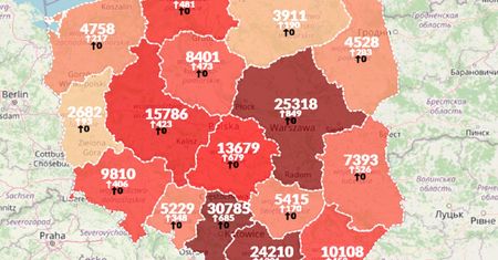 Koronawirus w Polsce. Blisko 7,5 tys. nowych zakażeń. Nie żyje 41 kolejnych osób [mapa]