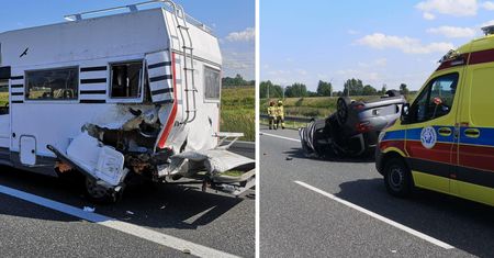A4 zablokowana. Poważny wypadek