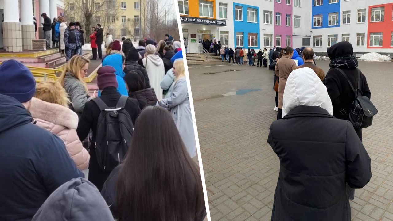 "South against Putin". Giant queues in front of the premises