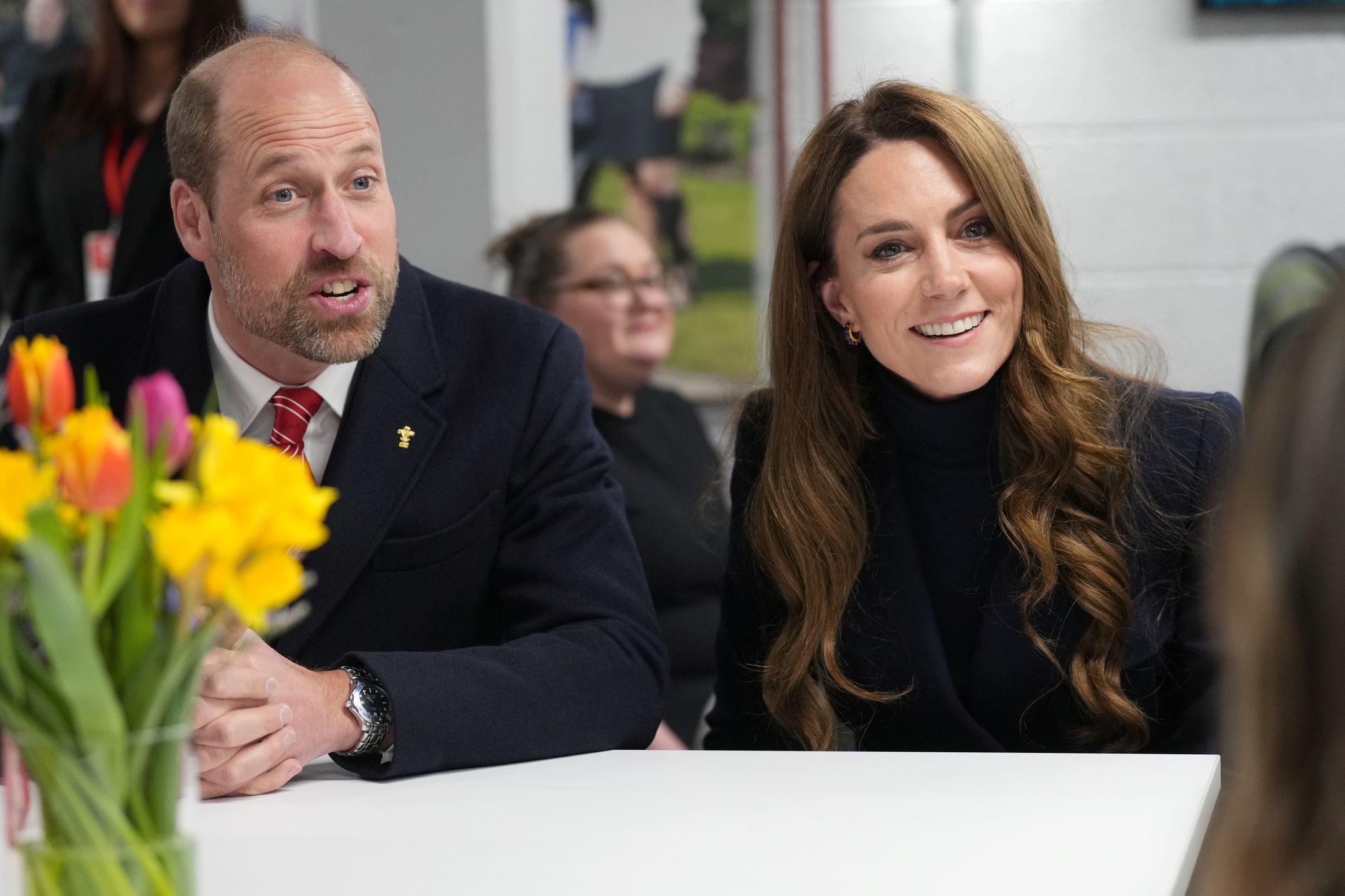 Kate Middleton i książę William na meczu rugby