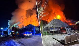 Pożar w klubie. Trwa dogaszanie, poszkodowany strażak