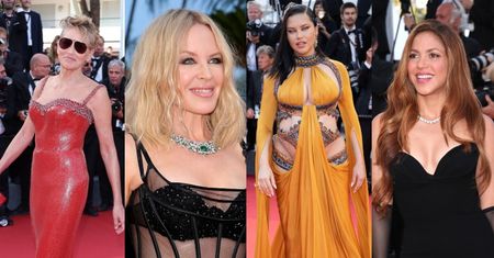 Gwiazdy tłumnie przybywają na premierę "Elvisa" w Cannes: ciężarna Adriana Lima, całuśny Austin Butler, wyluzowana Sharon Stone (ZDJĘCIA)