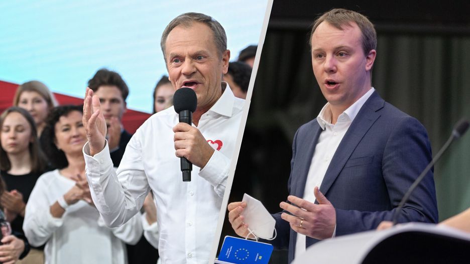 Donald Tusk i Daniel Freund