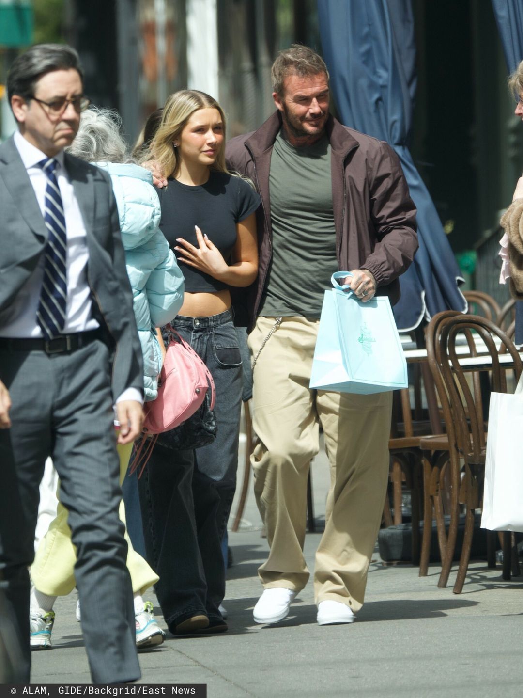 David Beckham z córką Harper na zakupach w Nowym Jorku