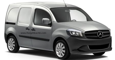 Mercedes Citan - nowe zdjęcia szpiegowskie i nieoficjalne wizualizacje