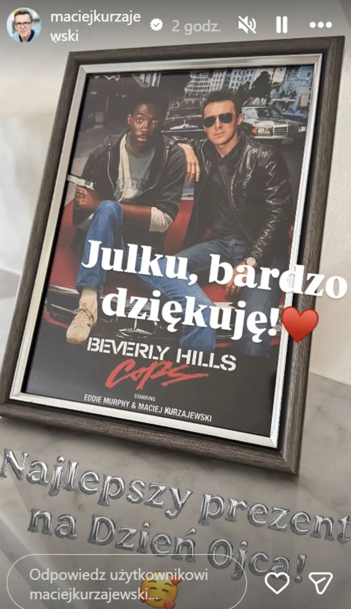 Maciej Kurzajewski pokazał prezent od Juliana
