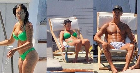 Georgina Rodriguez i Cristiano Ronaldo łapią promienie słońca, relaksując się na jachcie (ZDJĘCIA)