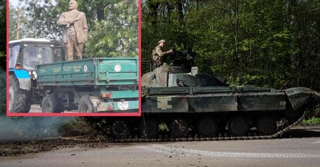 Wojna w Ukrainie. Najeźdźcy przywożą pomniki Lenina. Kuriozalne wyjaśnienie