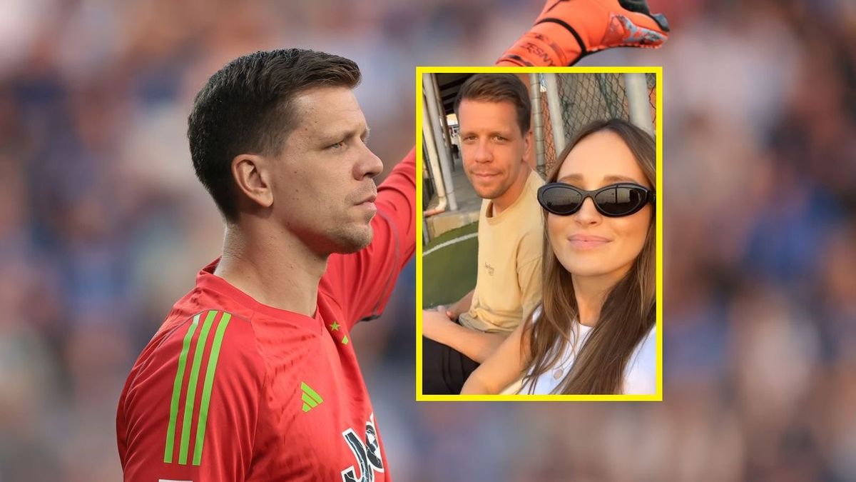 Na zdjęciu: Wojciech Szczęsny, na małym zdjęciu: z żoną Mariną Łuczenko-Szczęsną