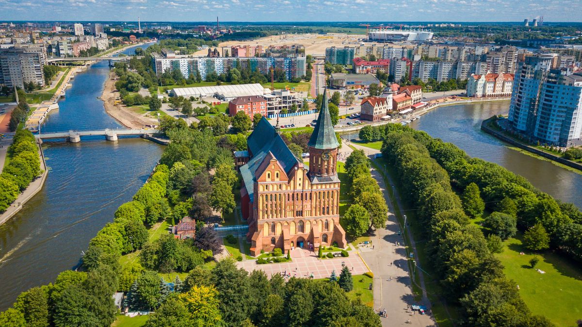 Królewiec z lotu ptaka