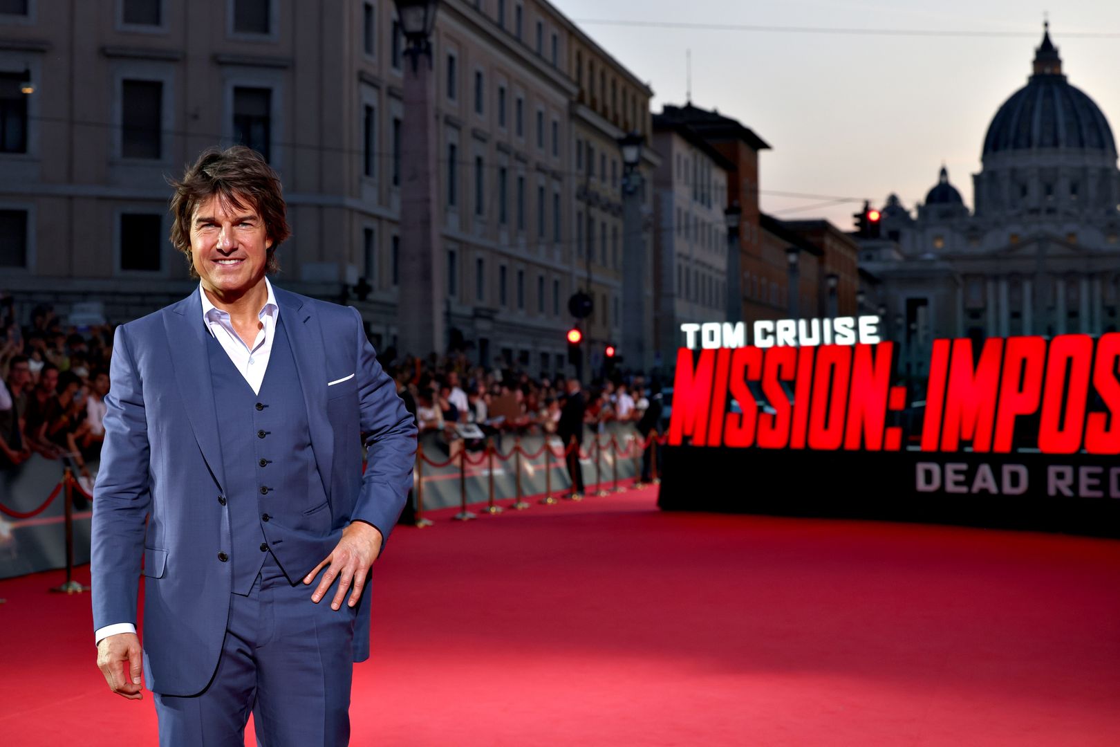 Tom Cruise na premierze "Mission: Impossible - Dead Reckoning Part One" w Rzymie
