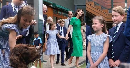 Księżniczka Charlotte PIERWSZY RAZ na Wimbledonie z Kate Middleton, księciem Williamem i księciem George'em (ZDJĘCIA)