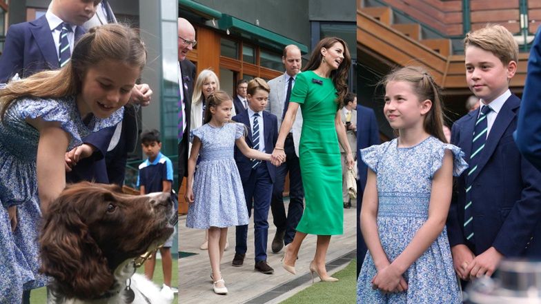 Księżniczka Charlotte PIERWSZY RAZ na Wimbledonie z Kate Middleton, księciem Williamem i księciem George'em (ZDJĘCIA)