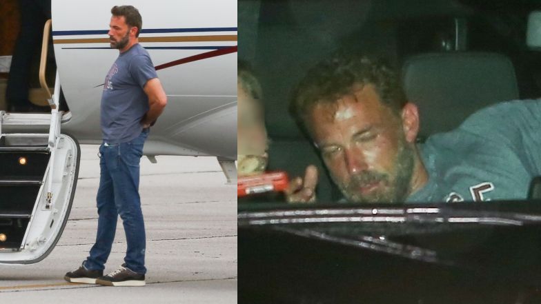 Bardzo zmęczony Ben Affleck "przyłapany" w drodze na lotnisko dzień po weselu... (FOTO)