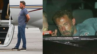 Bardzo zmęczony Ben Affleck "przyłapany" w drodze na lotnisko dzień po weselu... (FOTO)