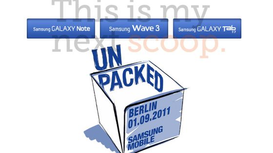 Galaxy Tab 7.7, Wave 3 i Galaxy Note - kolejne premiery Samsunga 1