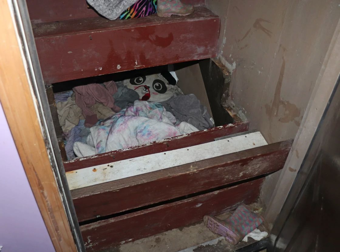 Miejsce, w którym była przetrzymywana dziewczynka