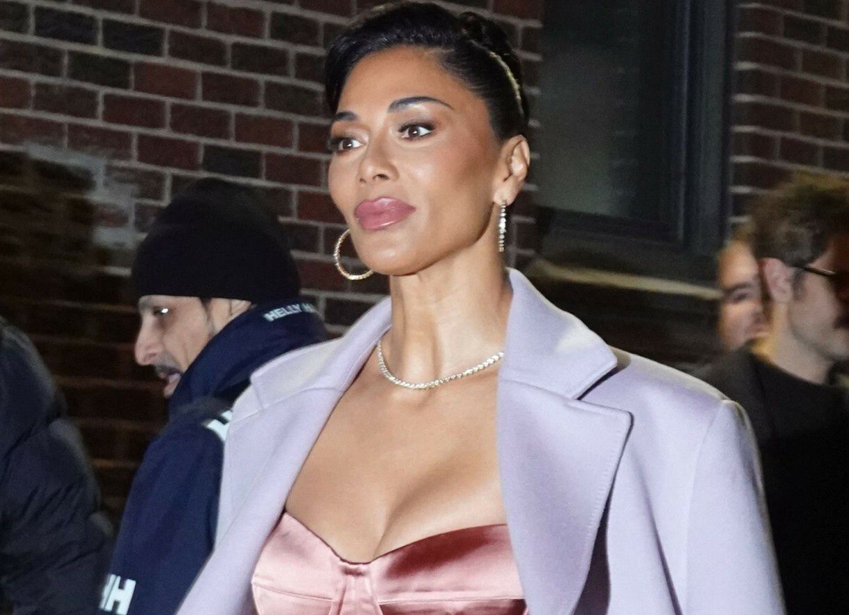 Nicole Scherzinger zeigte sich in einem Korsett-Outfit.