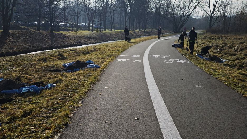 Na istniejącym odcinku Chechłostrady w Chrzanowie trwają prace