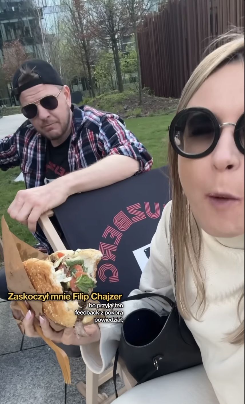 Influencerka odwiedziła kebab Filipa Chajzera