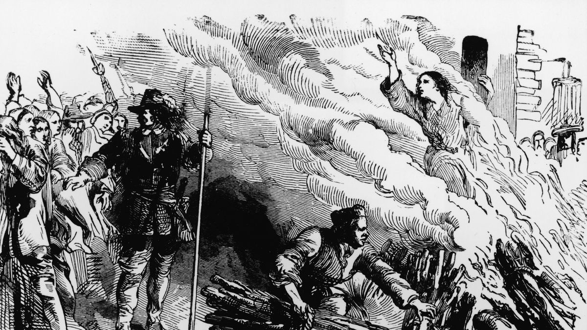 Palenie czarownic na stosie