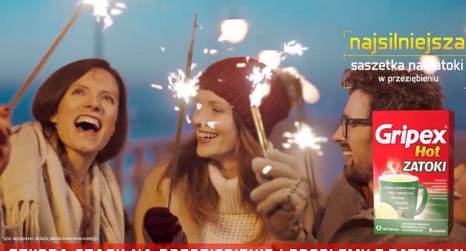 „Szkoda czasu na przeziębienie i grypę!” w reklamach Gripexu Hot Max i Hot Zatoki (wideo)