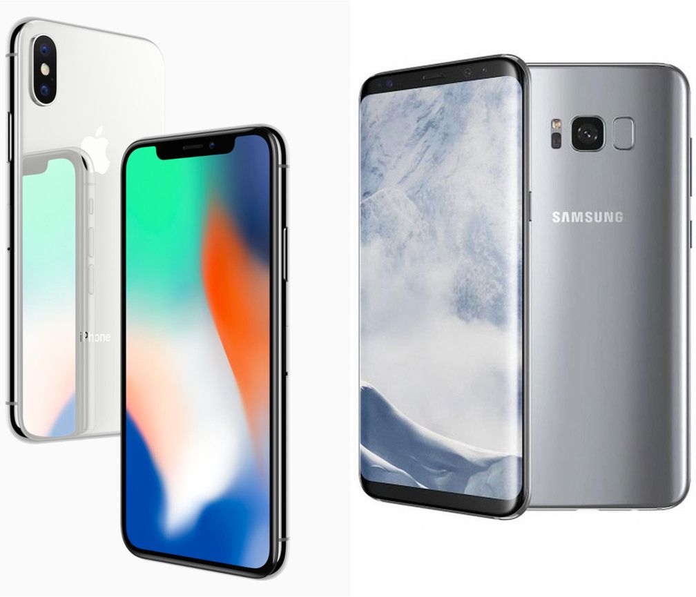 iPhone X i Galaxy S8