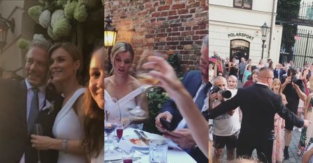 Ślub Joanny Krupy: pocałunki zakochanych, picie bimbru i zdjęcie sprzed ołtarza (ZDJĘCIA)