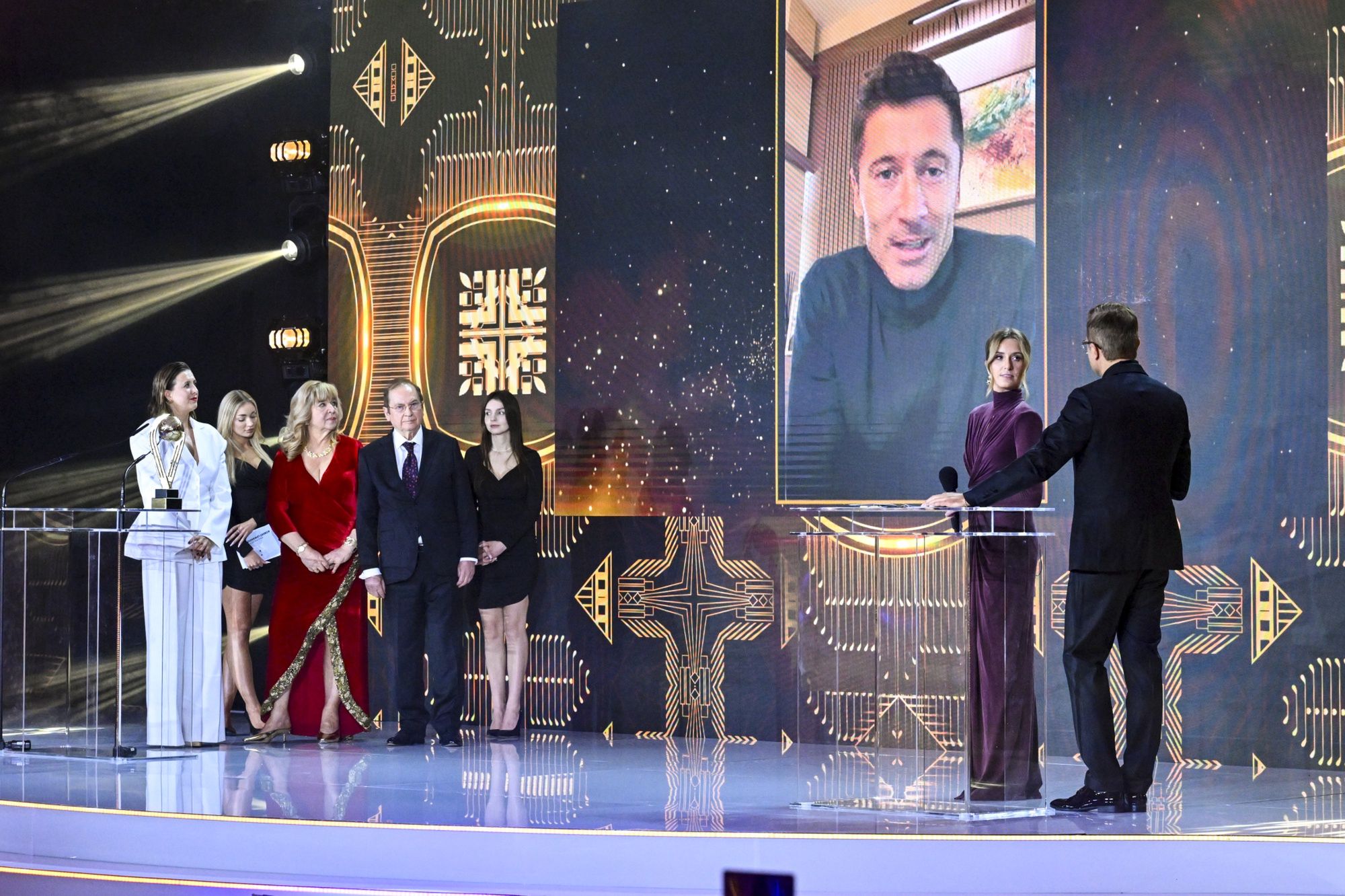 Milena Lewandowska na gali tygodnika "Piłka Nożna"