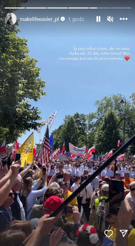 Kasia Tusk na marszu