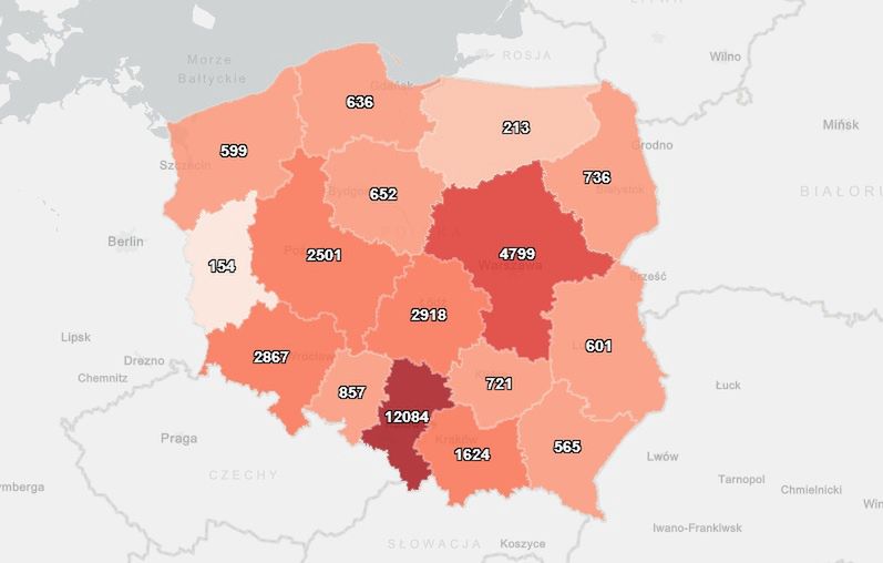 Mapa koronawirusa w Polsce [23.06.2020]
