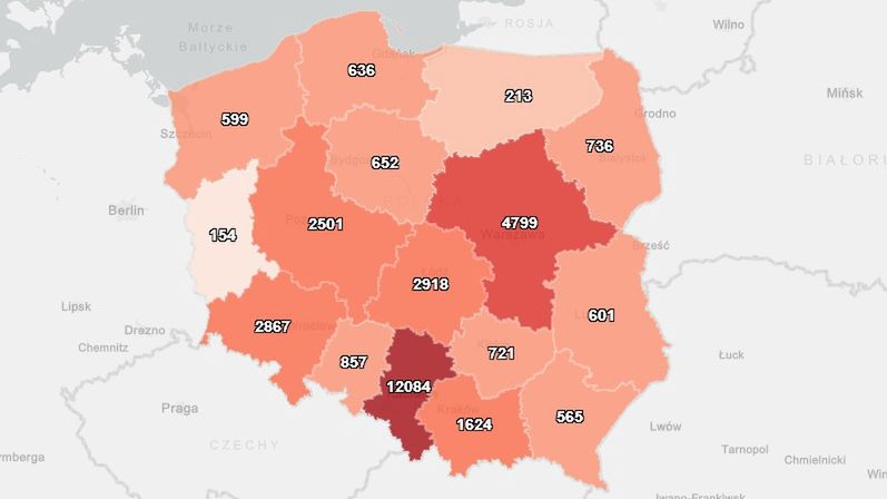 Mapa koronawirusa w Polsce [23.06.2020]