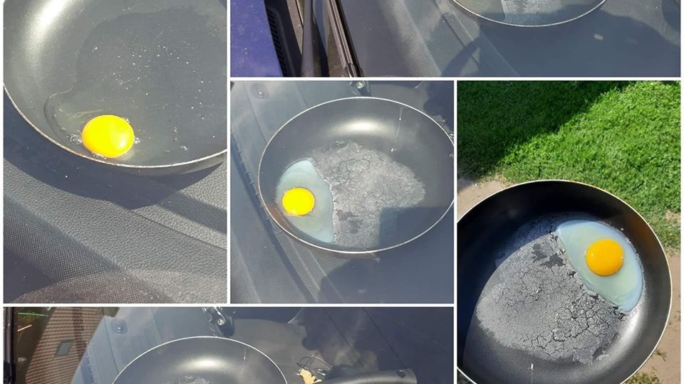 Wystarczy słoneczny i ciepły dzień, aby usmażyć jajko w samochodzie
